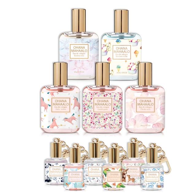 【OHANA MAHAALO】輕香水30ml+香水吊飾10ml-贈護手霜50g (超值限量組)