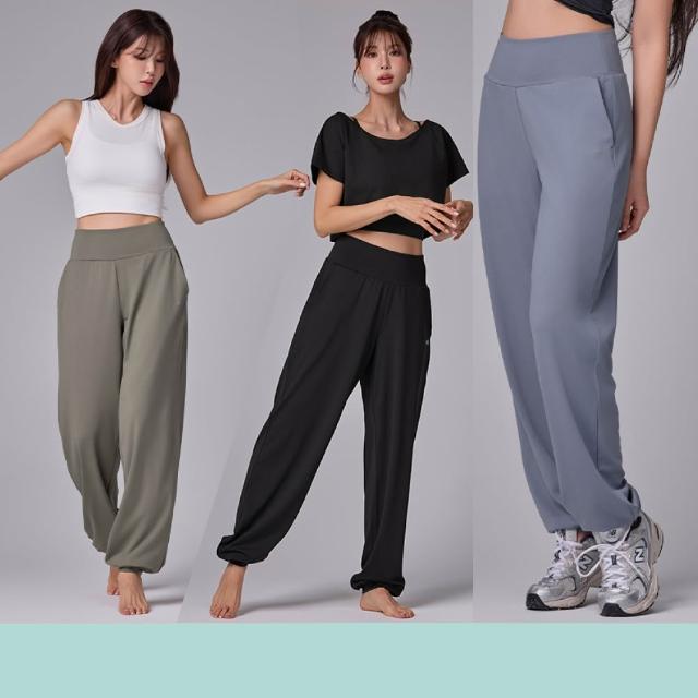 【STL】出清 韓國瑜伽 Belly 350 Loosefit 涼感 塑腰 女 運動機能 長褲 寬鬆 慢跑 束口褲 大尺碼 (多色)