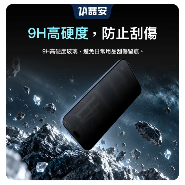【ZA 喆安】防窺鋼化玻璃螢幕手機保護貼膜i18/17/16/15/14/13/12/11/Xr Duo/Plus/Pro/Pro Max 適用iPhone