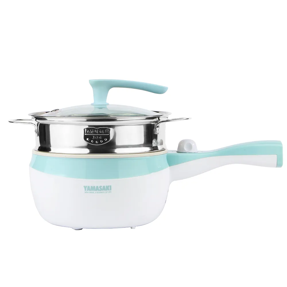 【山崎】單柄式多功能美型電炒鍋/電火鍋/料理鍋 SK-2218SP (庫存品出清)