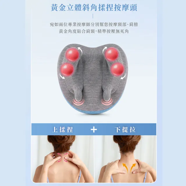 【輝葉】狠狠按mini深揉捏雙芯按摩枕 撥筋枕(撥筋/肩頸/背部按摩 HY-829)