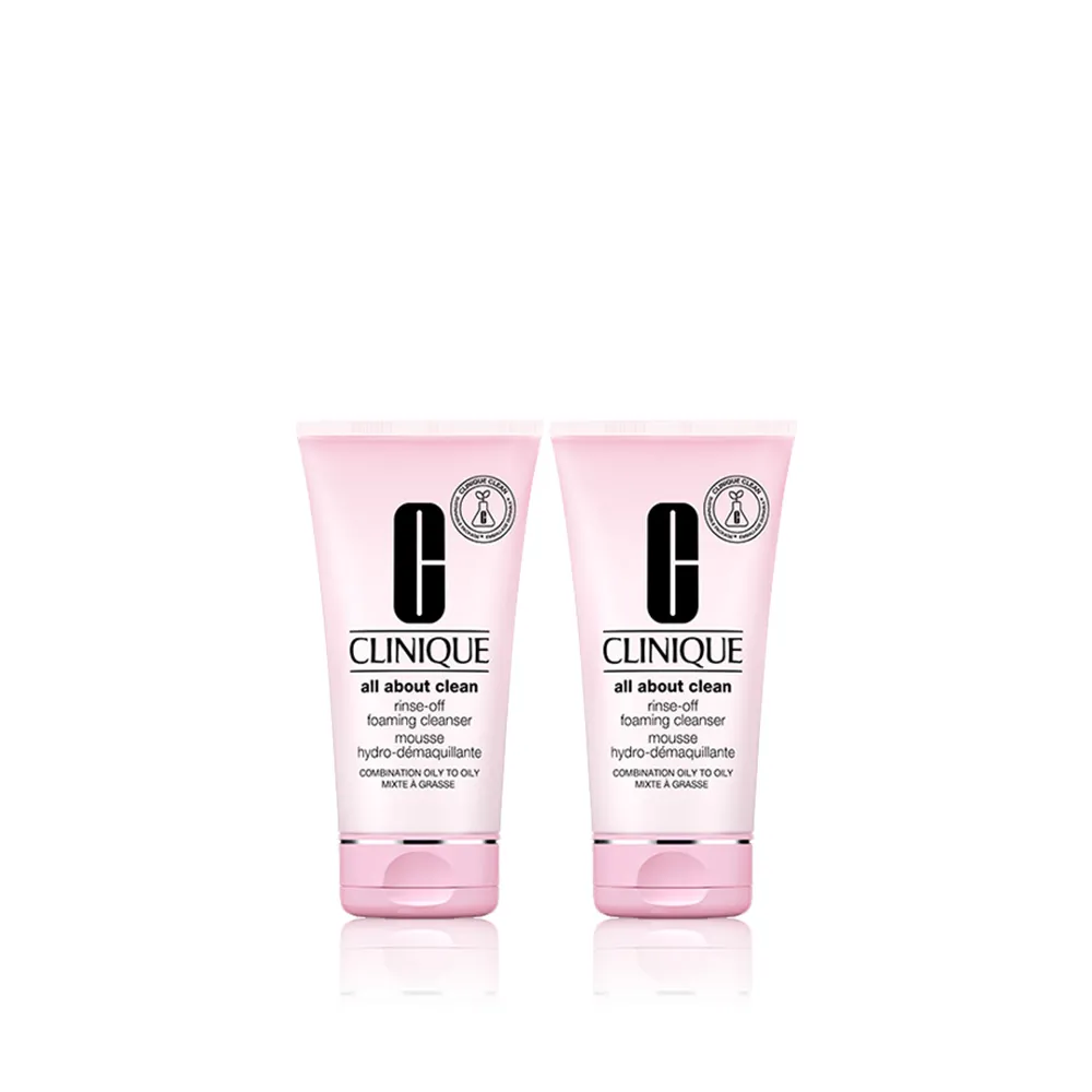 【CLINIQUE 倩碧】卸妝慕斯雙入組(溫和型卸妝慕斯150mlx2)