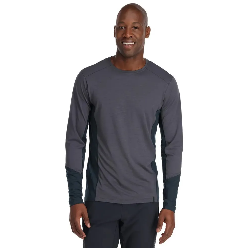 【RAB】Syncrino Base LS Tee 男款 羊毛混紡長袖排汗衣 QBL32
