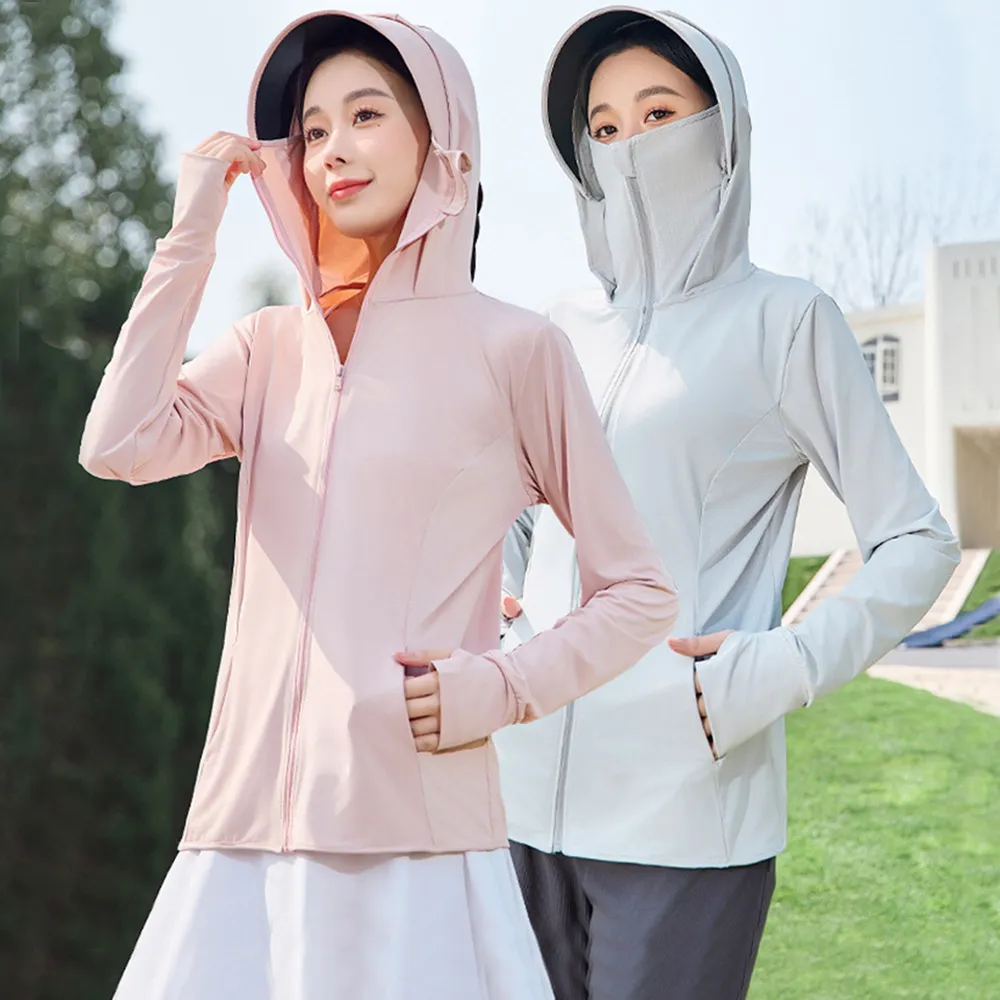 【MUAN】UPF50+連帽防曬外套 防紫外線抗UV 涼感速乾防曬衣 戶外騎車防曬服 夏季薄款外套