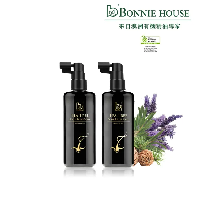 【Bonnie House 植享家】茶樹淨化頭皮調理噴霧100ml_ACO-二入組