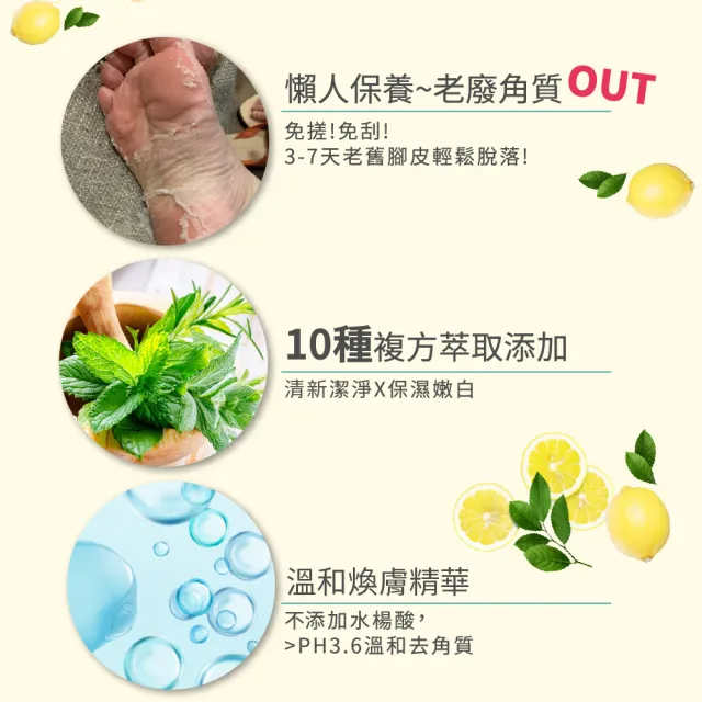 【FaceQueen】神奇去角質雙效煥膚足膜1入