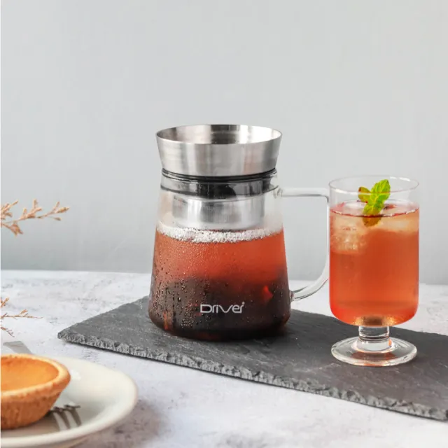 【Driver】甘丹茶壺-500ml(專利設計 茶具 泡茶壺 熱茶壺 沏茶壺 冷泡茶 耐熱玻璃壺)