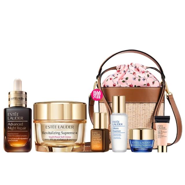 【Estee Lauder 雅詩蘭黛】特潤修護澎彈小棕膠原組(小棕瓶30ml+膠原霜30ml)