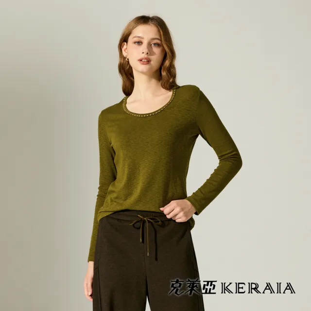 【KERAIA 克萊亞】暖陽拾光瞬熱親膚內搭上衣(四款；多色)