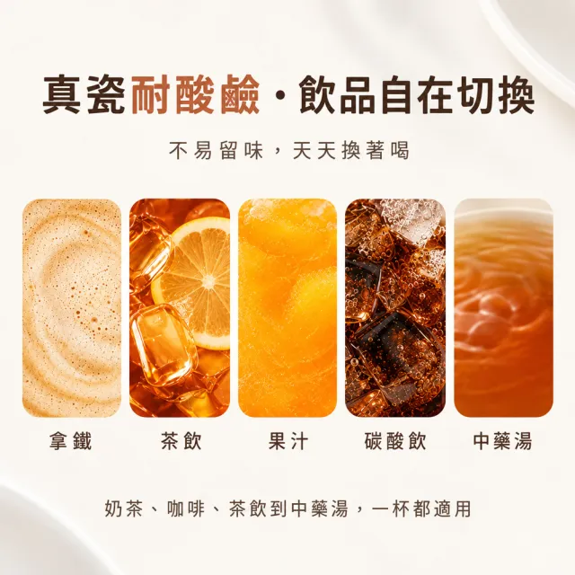 【IKUK 艾可】真陶瓷保溫杯-中Q彈蓋保溫杯600ml(吸管杯/彈蓋杯/陶瓷保溫瓶/咖啡保溫杯/飲料環保杯)