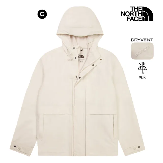 【The North Face】男女款DryVent防水透氣連帽衝鋒衣 (多色可選)