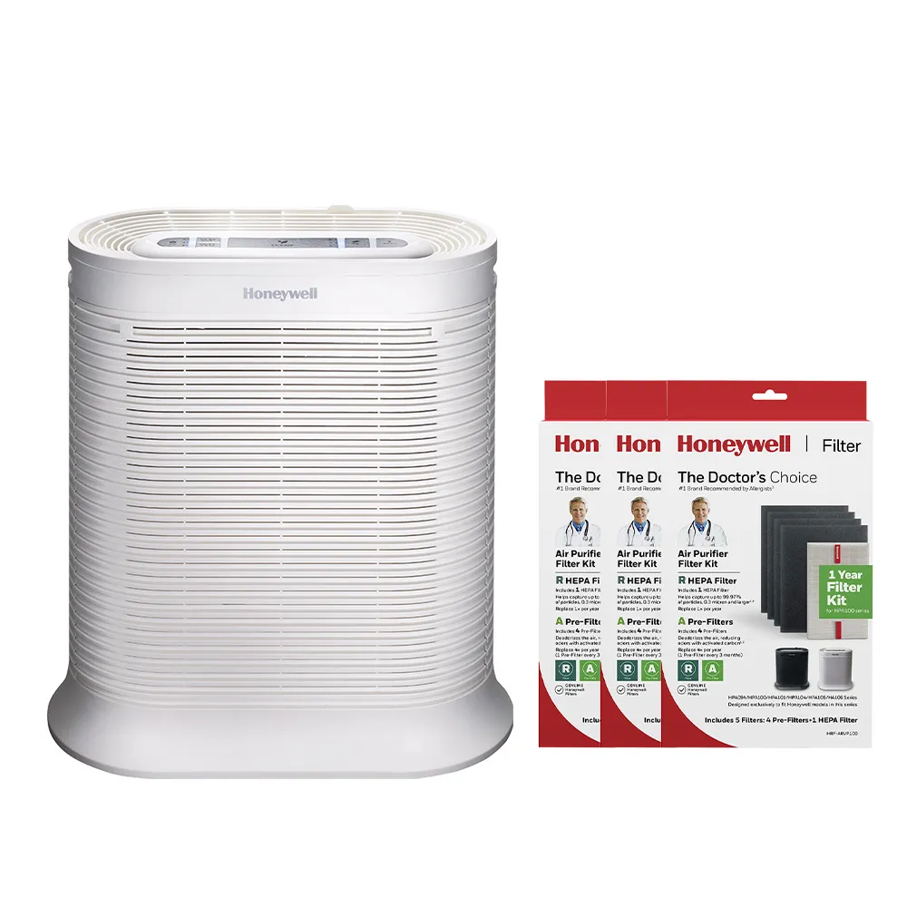 【Honeywell】(三年份濾網組)抗敏空氣清淨機 HPA100APTW(適用4-8坪)