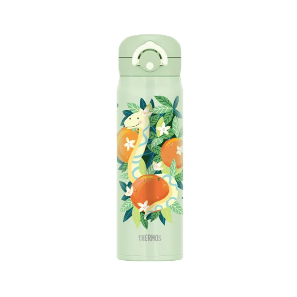 【THERMOS 膳魔師】不鏽鋼輕巧變彈蓋真空保溫瓶500ml(JNR-502SN-MG)