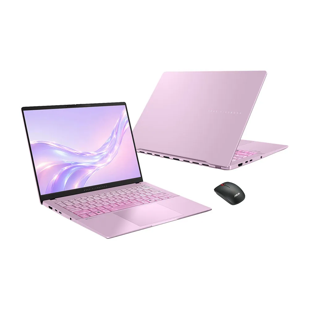 【ASUS 華碩】滑鼠組★14吋Ultra5輕薄AI筆電(VivoBook S S5406SAL/Ultra 5-226V/16G/512G/W11/OLED/莓果粉)