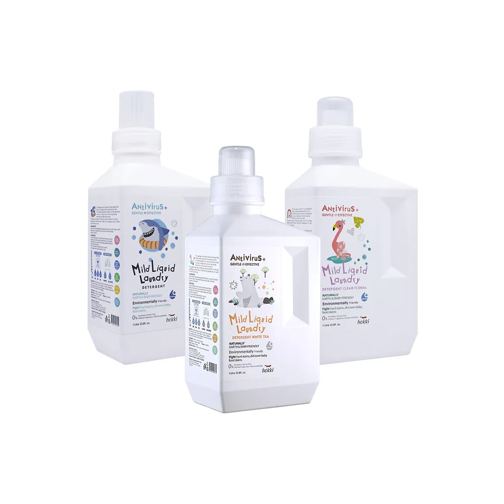 【Hallmark】Hokki 腸病毒 新冠病毒洗衣精 1000ml(抗菌 抗病毒 低敏 嬰幼兒衣物 無漂白劑螢光劑塑化劑)