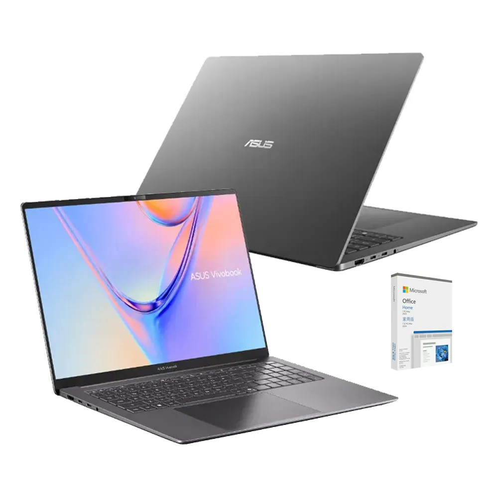 【ASUS 華碩】Office2024組★16吋Ultra 7輕薄AI筆電(S5652MA/Ultra 7-350/16G/512GB SSD/W11)