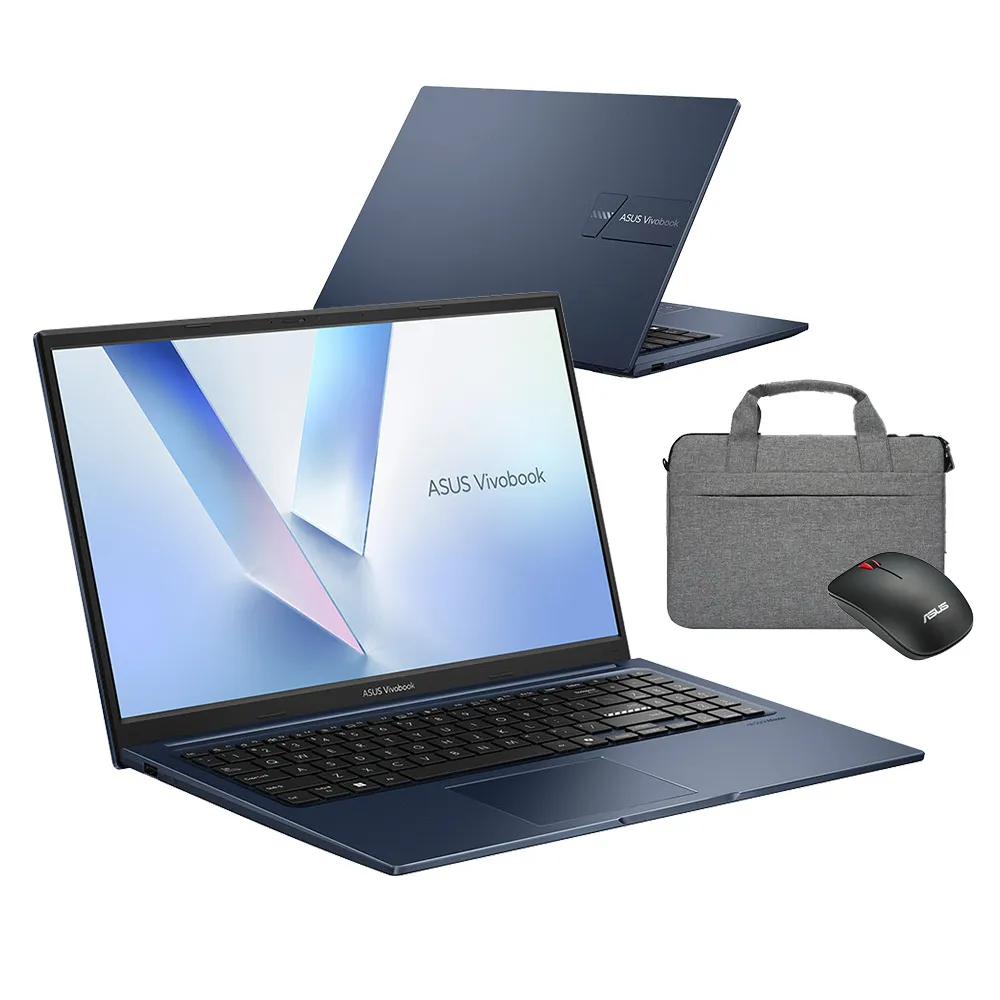 【ASUS 華碩】包鼠組★15.6吋Core 5輕薄筆電(Core 5-315/16G/512G SSD/W11/VivoBook X1504MA)