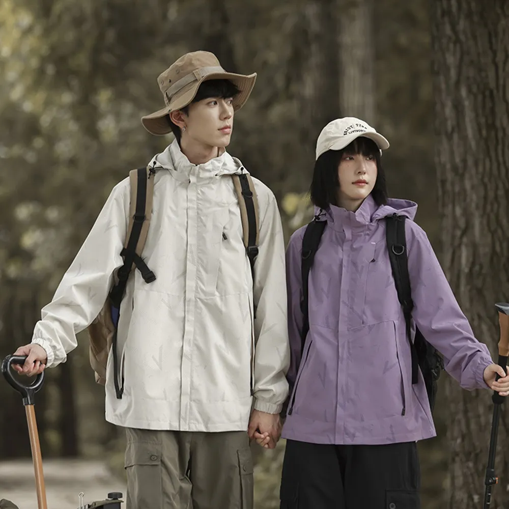 【巴黎精品】現貨限搶 衝鋒衣防風夾克(連帽防水防汙百搭男女外套6色a1eo34)