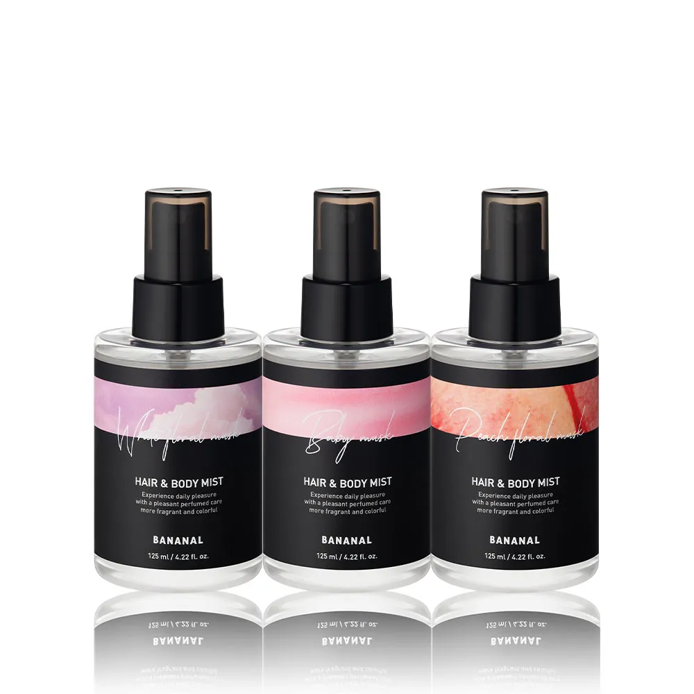【BANANAL】韓國胺基酸頭髮身體香氛噴霧125ml x3入組(清新舒緩/可當香水使用)