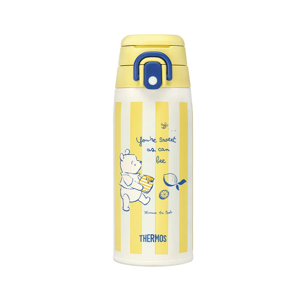 【THERMOS 膳魔師】小熊維尼100週年不鏽鋼可提式真空保溫瓶550ml(JOS-550WP-HDLM)