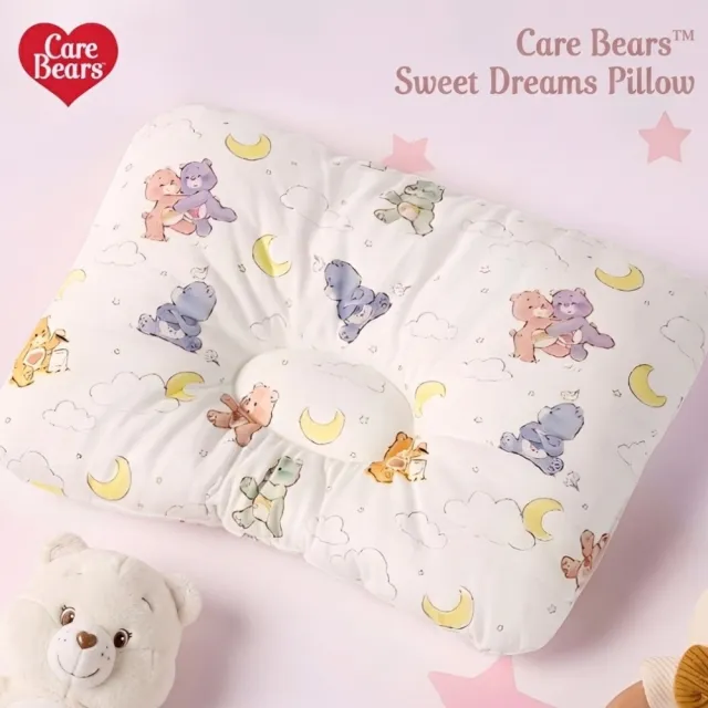 【Care Bears】美國彩虹熊Care Bears專櫃級優質寵物棉質睡枕午安枕頭(毛孩寢具親膚透氣優質棉禮物)