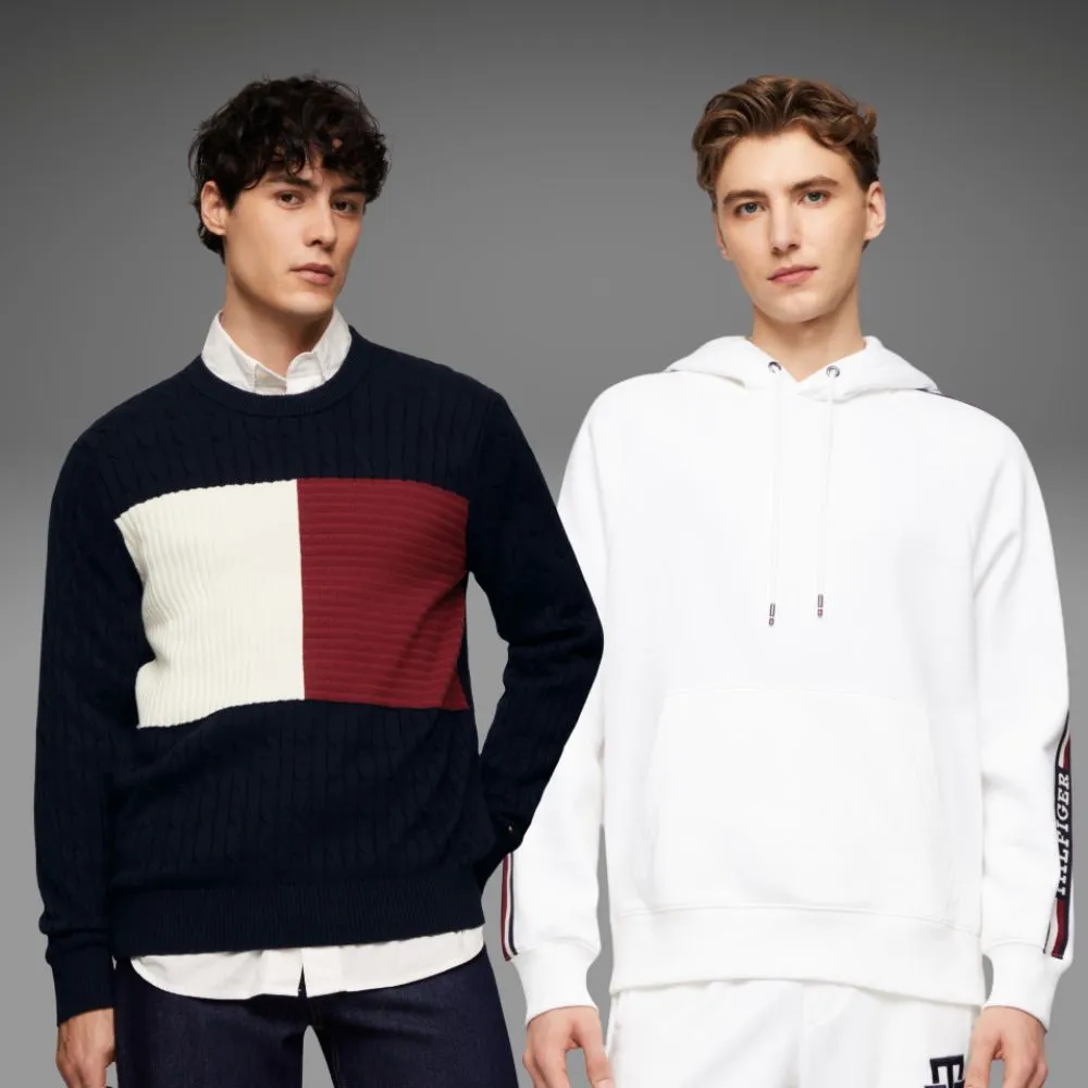 【TOMMY HILFIGER】官方旗艦館 精選全男款 帽T 毛衣 多款任選(帽T 毛衣)