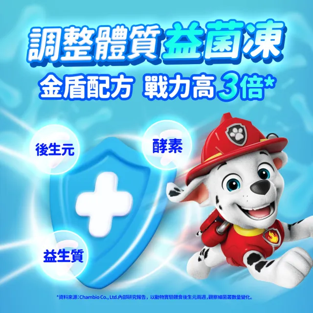 即期品【EatBLISS 益比喜】機能營養凍汪汪隊晶亮版105入(葉黃素 兒童鈣 益菌凍 保健禮盒)