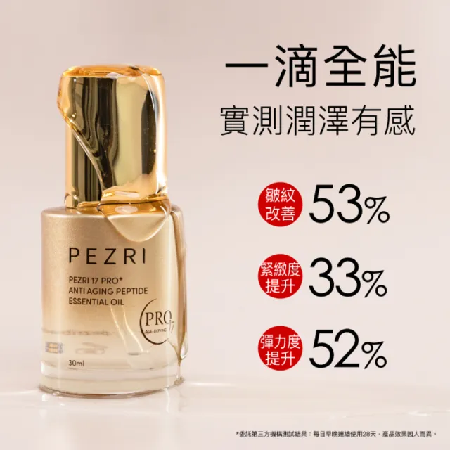 【PEZRI 派翠】17PRO角鯊潤澤全能油30ml-2入(高比例植物油/強力潤澤修復)