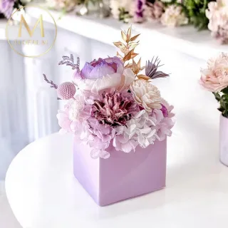 【Floral M】布魯塞爾皇家花園擴香花禮贈香氛油(擴香花/香氛花/永生花/花禮/香水精油/居家香氛/桌上裝飾)