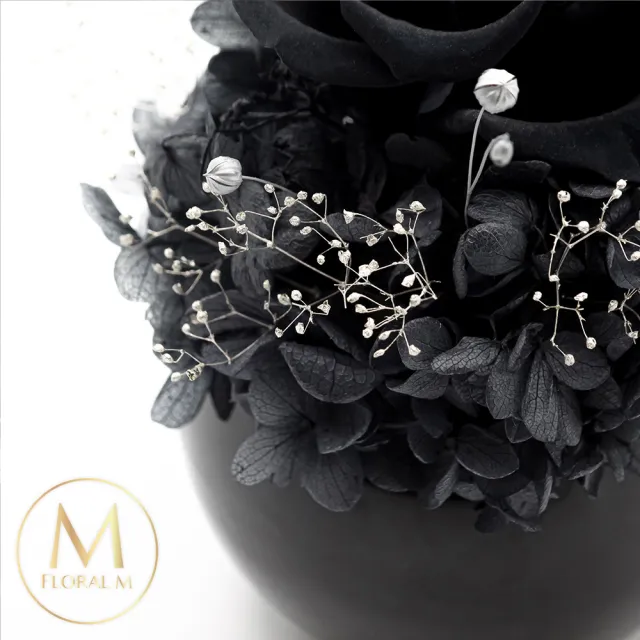 【Floral M】慕尼黑黑森林永生花禮贈香氛油(乾燥花/永生花/情人節花禮/生日禮物/開幕花禮/居家擺飾)