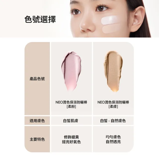 【LANEIGE 蘭芝】官方直營 NEO潤色保濕防曬棒 10g(蘭芝 SPF50 PA+++防曬 潤色 提亮 保濕)