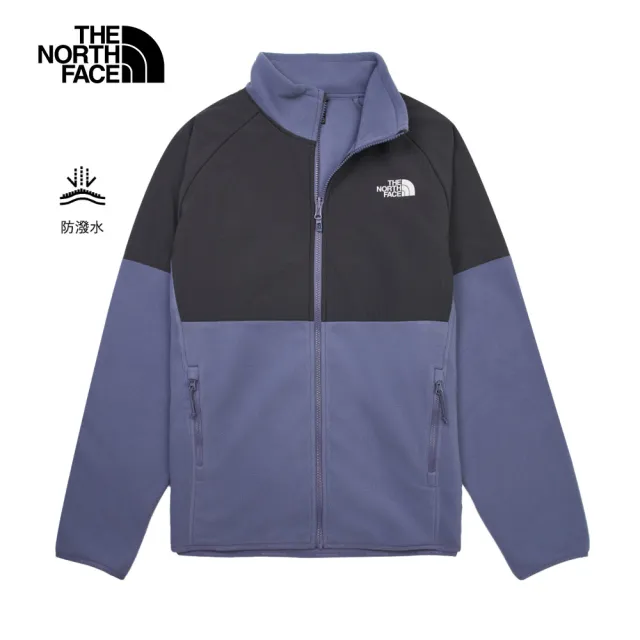 【The North Face】北面男女款拼接色保暖抓絨外套(多款可選)