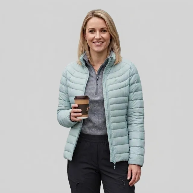【ATUNAS 歐都納】女KEEP WARM輕量羽絨外套 A6GAHH02W (新品上市/輕量/防潑水/收納/保暖外套/夾克/自行車)
