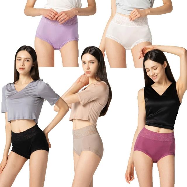 矜蘭妃100%蠶絲42針高腰內褲品牌慶限定