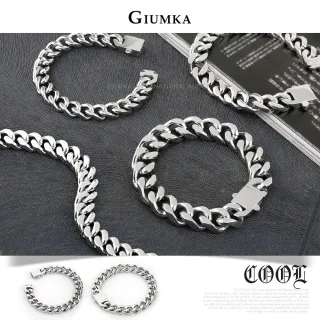 【GIUMKA】手鍊．古巴鍊．流行．時尚．男款(白色情節禮物)