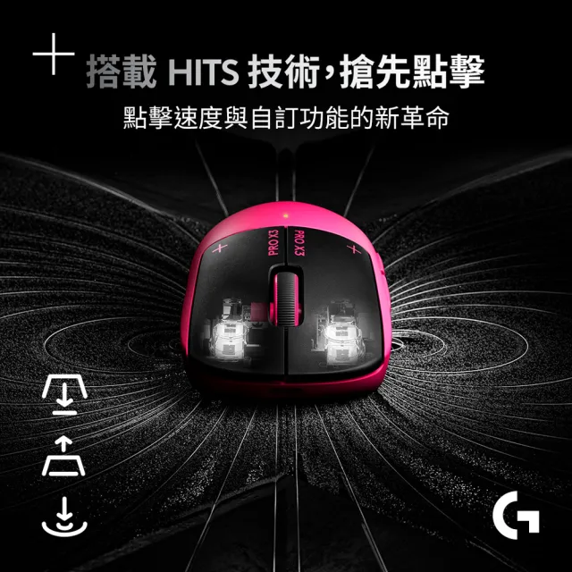 【Logitech G】PRO X3 Superstrike 無線類比遊戲滑鼠