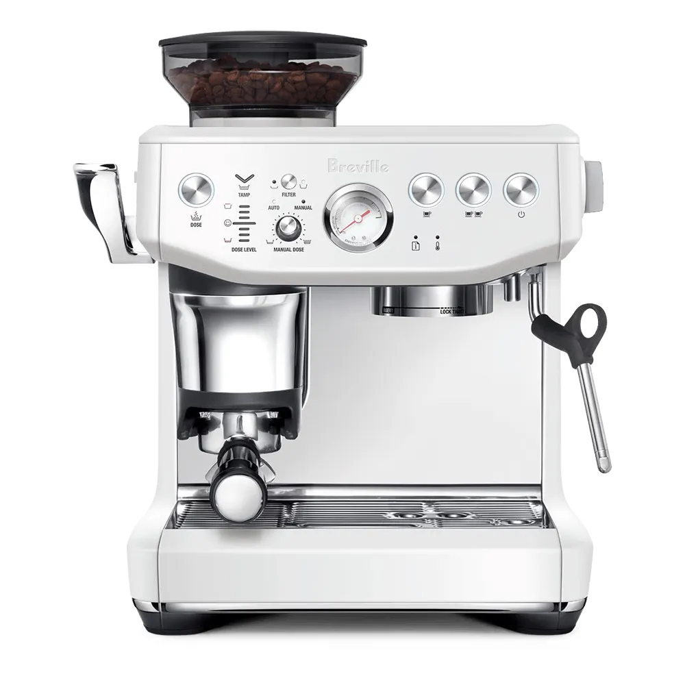 【Breville】BES876XL the Barista Express Impress咖啡機（雪花白）(總代理公司貨)