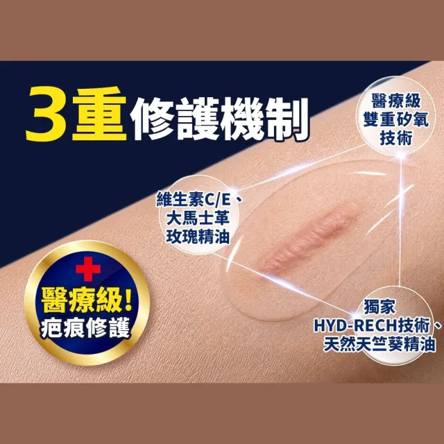 【曼秀雷敦】疤痕凝膠3入 (專業醫師推薦 醫療級疤痕修護)(淡化疤痕/改善色素沉澱/舒緩結疤搔癢)