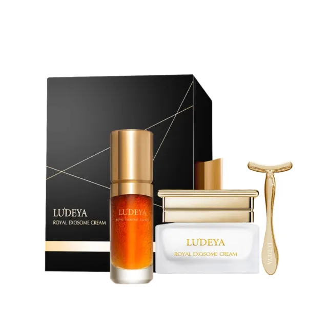 【LUDEYA】限時爆殺★蜂王玫瑰微泌彈潤緊緻組(瑰泌精華35ml+瑰泌霜60ml)(外泌體/PDRN/抗老/乳霜)
