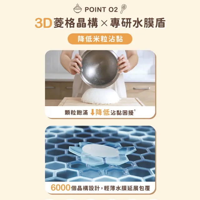 【Philips 飛利浦】粒粒安無塗層/不鏽鋼 微壓IH智慧電子鍋_HD7000/90