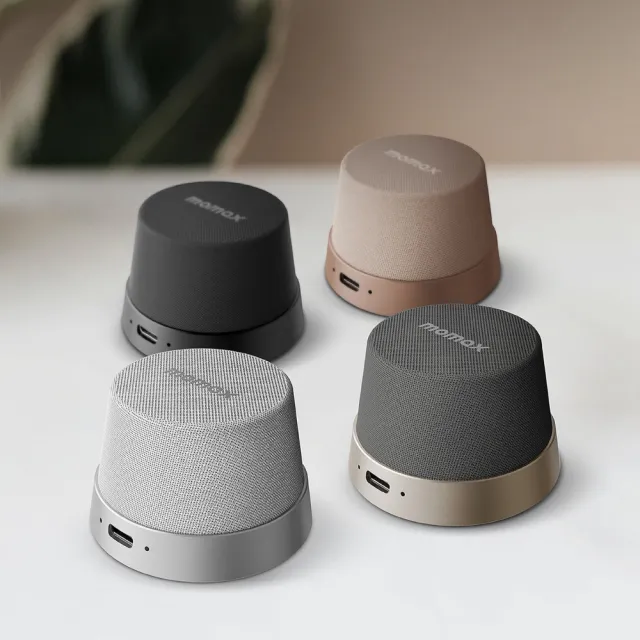 【Momax】1-Vibe Go 迷你磁吸支架無線音箱(可攜式喇叭/無線藍牙音箱/藍牙喇叭)