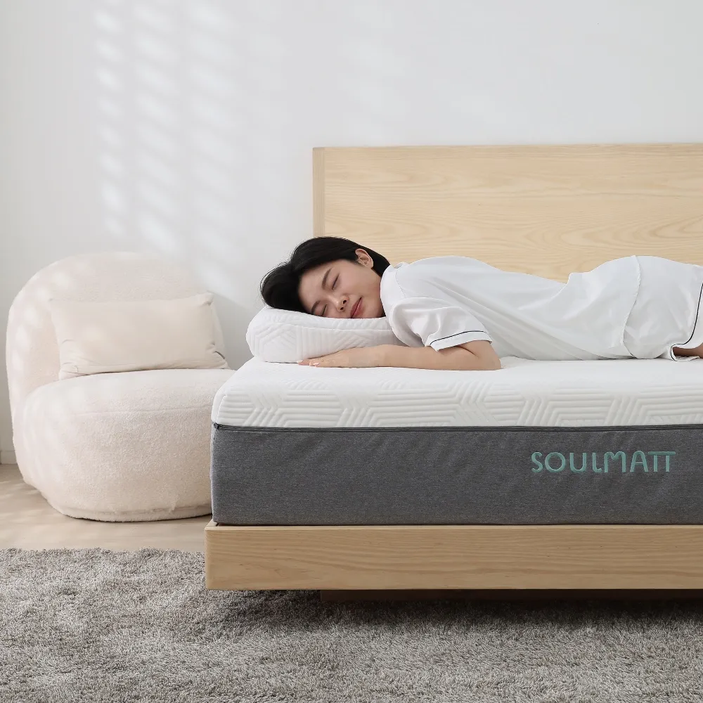 【SOULMATT】大地系列 適中偏硬 標準雙人5尺 機能全綿床(無彈簧床墊 透氣 高度支撐 零干擾 首層可水機洗)
