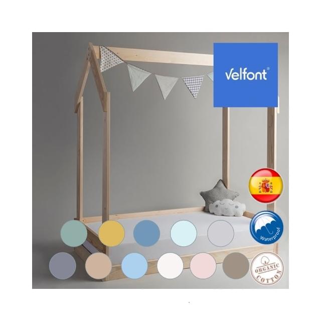 【Velfont】有機棉2合1防水保潔床包 (床墊70X140公分以內皆適用 - 全年適用)