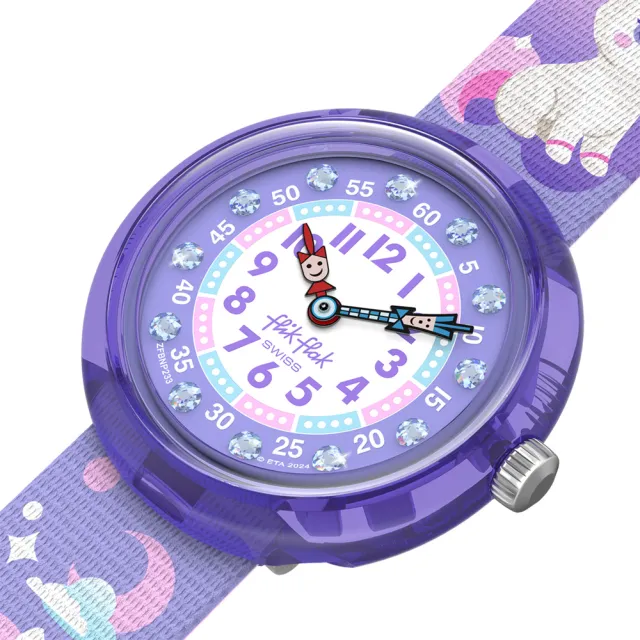 【Flik Flak】兒童手錶 COSMICAT 兒童禮物/安全防水/瑞士製造 FBNP233 (31.85mm)