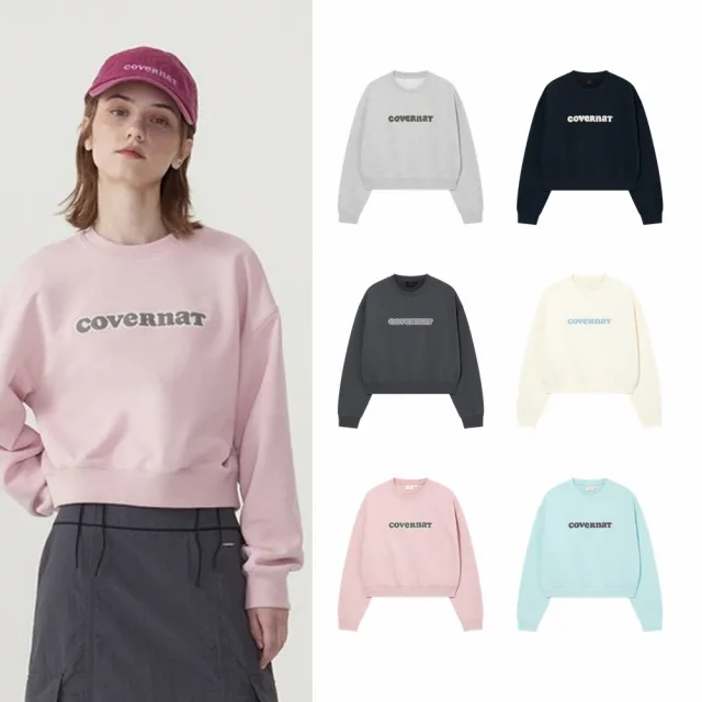 【COVERNAT】Logo圓領大學T/長袖上衣(多款可選)