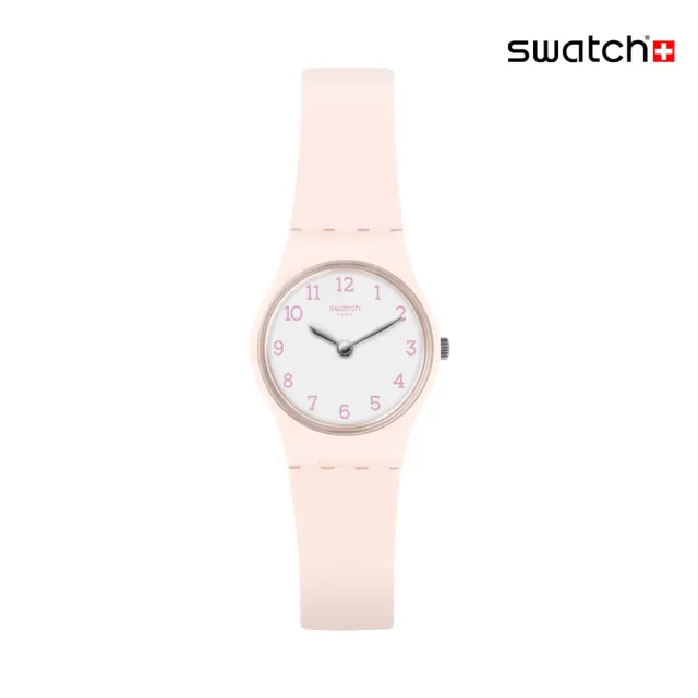 【SWATCH】PINKBELLE 經典手錶/考試錶/無秒針/女錶/瑞士製造 LP150(25mm)
