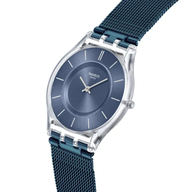 【SWATCH】COOL SKIES 超薄手錶/男錶/女錶/瑞士製造 SS08K120M(34mm)