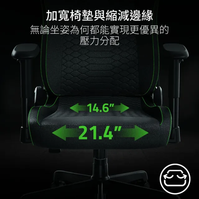【Razer 雷蛇】搭麥克風★ISKUR V2 X 人體工學 電競椅/電腦椅/椅子+Seiren V3 Mini 魔音海妖 V3 MINI