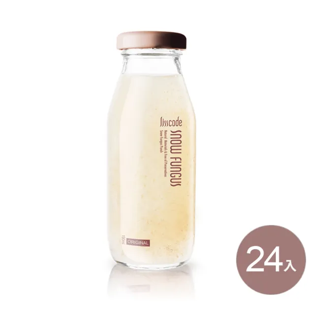 【Lisscode】有機雪耳露190ml * 24瓶裝(白木耳飲、白木耳露、銀耳、銀耳露)