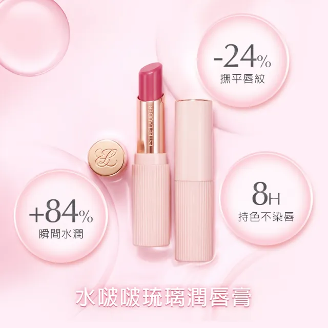 【Estee Lauder 雅詩蘭黛】水啵啵琉璃潤唇膏(IU同款/護唇膏)
